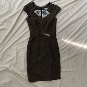 H&M Brown Plaid Dress